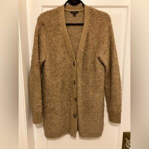 RW&CO. Tan Textured Button-Up Cardigan